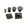 Nolvo World Matte Gun Black Metal Flat Head Rivets Pyramid RIVETS 6 Sizes Customizable Logo High Quality for Women Handbags