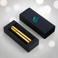 WOGU Skincare Roller Roll on Bottle Cosmetic Packaging 10ml Gold Black Silver Empty Oil Perfume Bottles with Gift Box