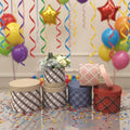34/5000 Spot (customizable) Printed Plaid Pattern Fashion Round Gift Box Set of 3 Flower Box Packing Box Round Hug Bucket