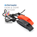 Orange ABS Plastic Loud 120db Camping Safety Whistle for Emergency Survival and Personal Security for Life Vest Jacket