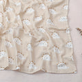 2-Layer Organic Cotton Knitted Bedding Customized Reactive Bamboo Muslin Blanket Festival Digital Printing Wholesale Baby Wrap