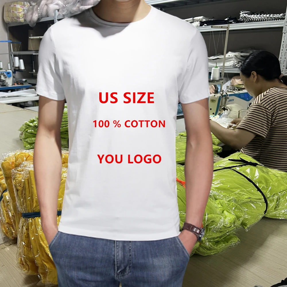 Tshirts With logo Custom logo Printed Custom Tshirts Printing Luxury Private Label Graphic Oversized 100% Cotton T Shirts