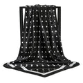 Fashion Polka Dots Square Scarf for Women Muslim Hijabs Silk Satin Head Scarf Floral Print Custom Designer Women Scarves