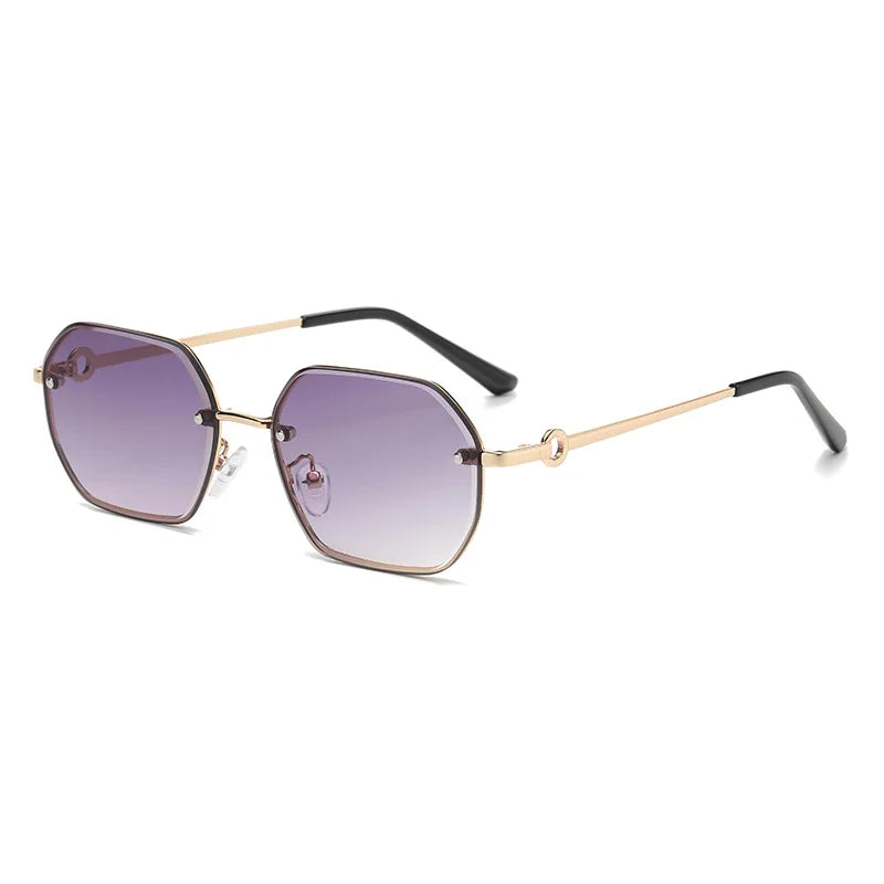 Superhot Eyewear 51108 Fashion 2023 Vintage New Luxury Polygon Metal Frame Sunglasses
