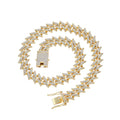 AC012  16mm Alloy Chain Hip Hop Iced Out  Chain Necklace Bling Bling Jewelry