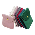 CSMD Chinese Manufacturer Wholesale Cosmetic Packaging Gold Embossing Logo Snap Button Pink Jewelry Accessories Pouches for Ring