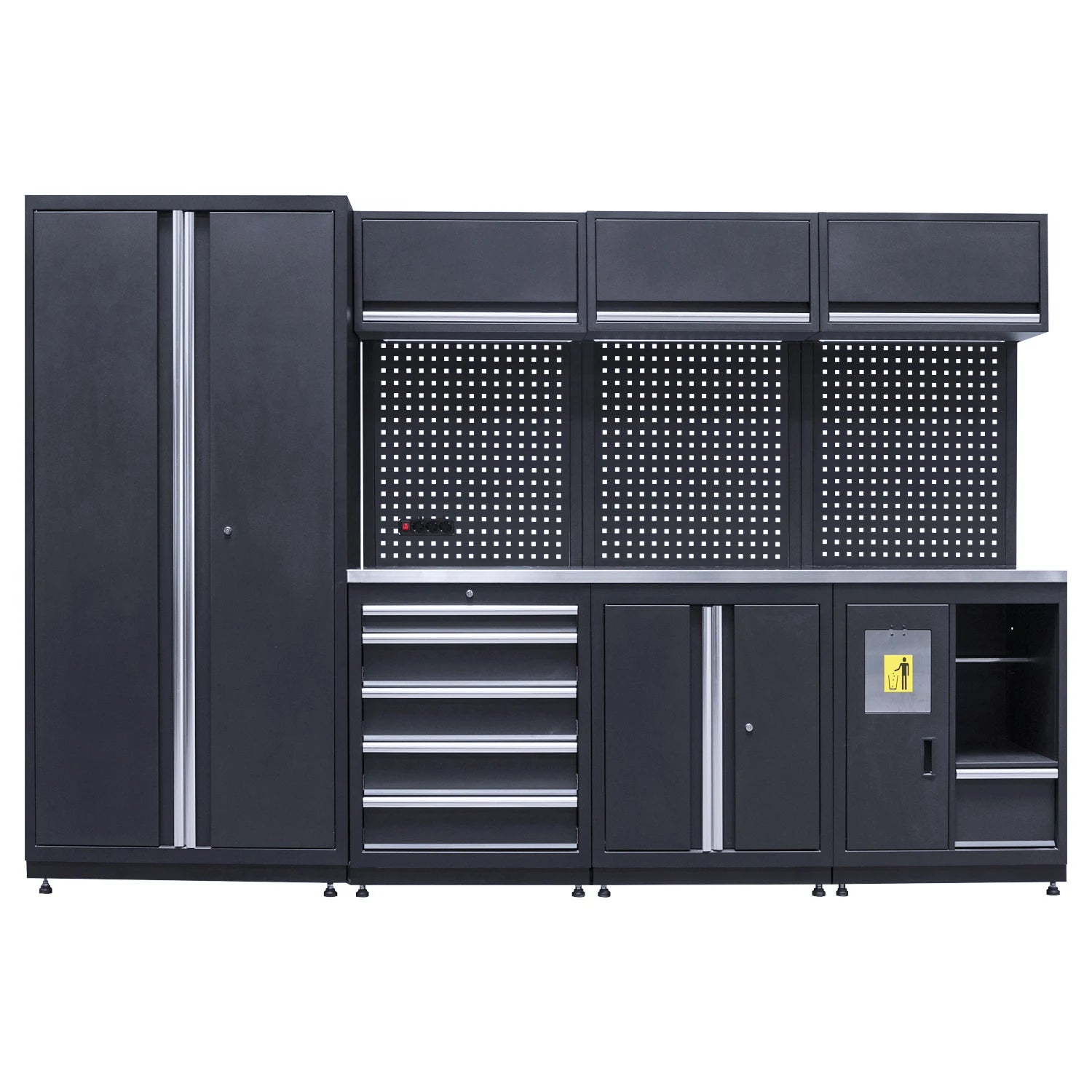 Goldenline Tool Kitchen Multifunctional Combination Storage System Tool Chest Workbench Workstation Tool Cabinet