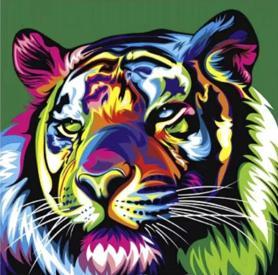 Wholesale 5D Diamond Embroidery Tiger Cat Dog New Products Printed Cross Stitch Home Decor DIY Animal Profile Diamond Painting