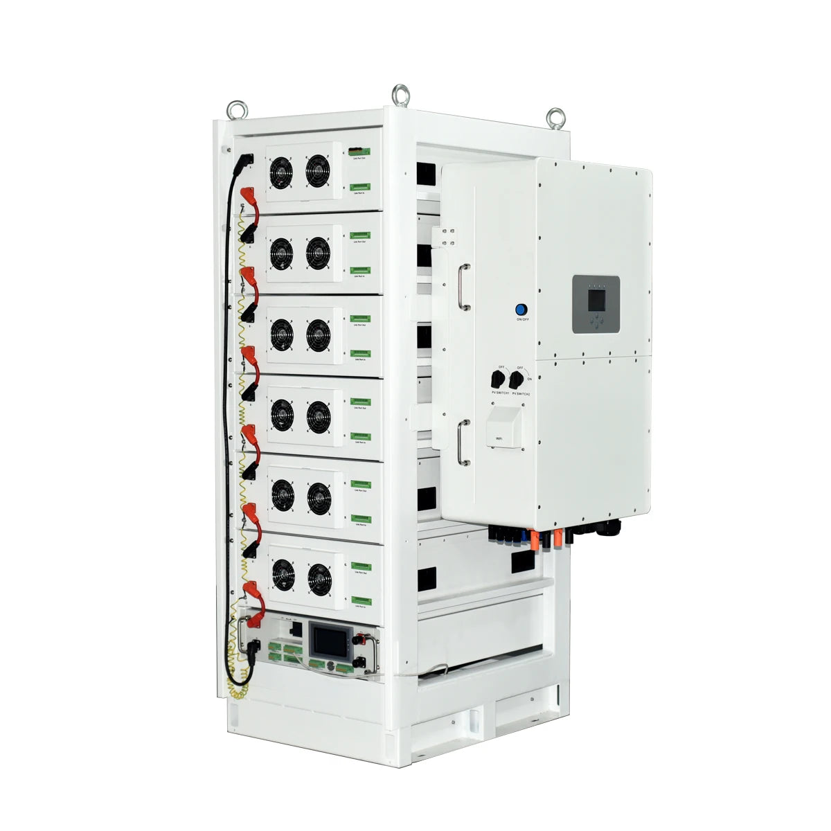 High Voltage 614V 157AH 96KWH Energy Storage LiFePO4 Battery Industrial and Commercial Cabinet 102.4V 16KWH Rack Mounted Module