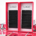 Russian Matte Dark Black 0.03 0.07 0.05 CC DD Volume Eyelash Extensions Soft Korean PBT Material 3D Feature Packaged in Box