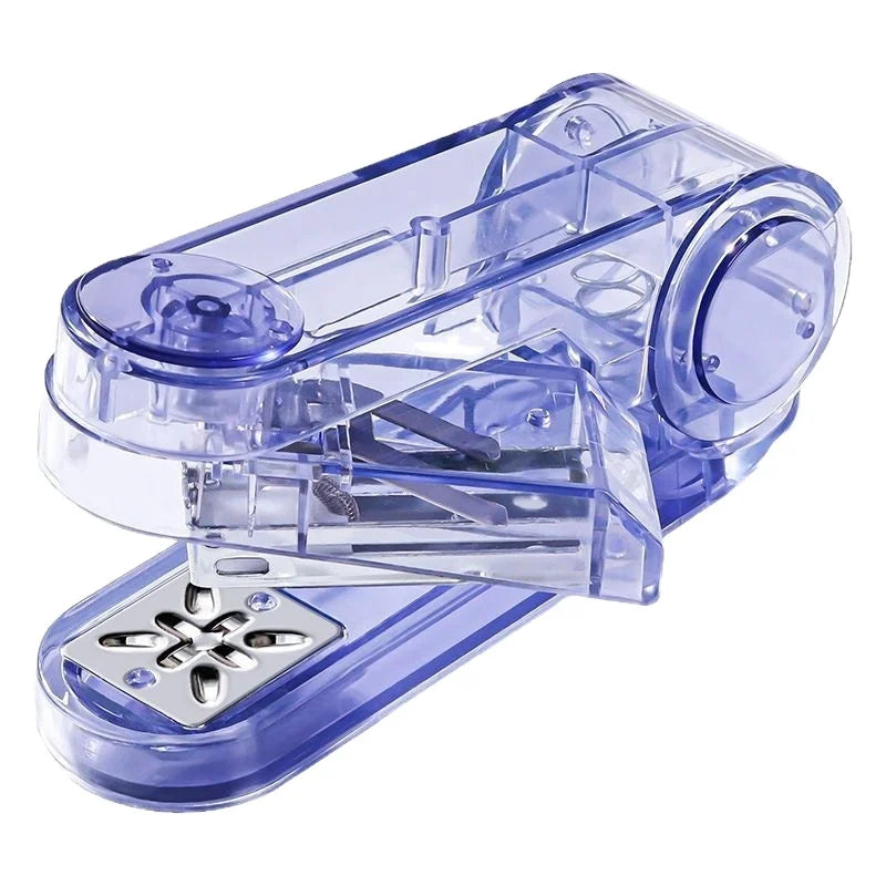 Portable 360-Degree Rotatable Manual Stapler Set for School & Office Plastic Stationery Stapler for Students