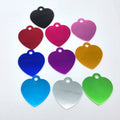 Anodized Aluminum Pet Collar Name Engraved Necklace Custom Cat Heart Shape Pet ID Dog Tags
