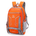 Hiking Backpack 50L Polyester Unisex Physiological Curve Back Softback Outdoor Backpack Orange