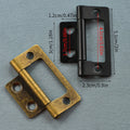 Antique Brass Iron Butt Hinge Thickened Small Hardware Accessory 51*24mm for Kitchen Living Room Bedroom Villa Use for Gift
