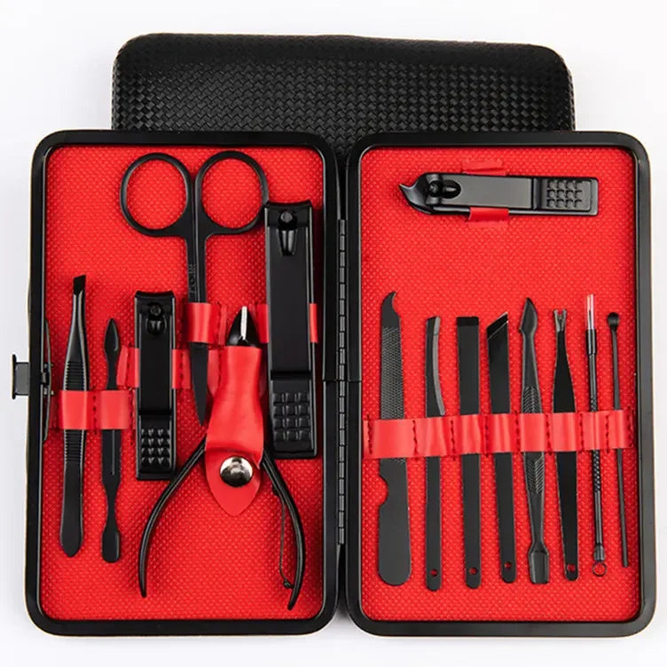 Free Sample Stainless Steel Baby Curved Finger Nail Clippers and Trimmers Professional Scissors with Wide Jaw Opening Black
