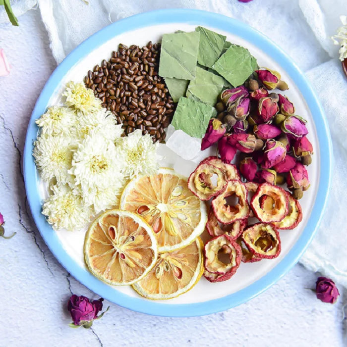 Beauty Lemon Lotus Leaf Rose Tea Natural Womb Detox Tea