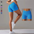 YIYI Fashion Seamless Scrunch Butt Lift Workout Shorts High Waist Tummy Control Training Shorts Quick Dry Booty Scrunch Shorts