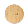 Custom Wedding Bamboo Coaster | Laser Engraved Party Favor | Sustainable Gift Supplier