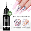 BORN PRETTY HEMA TPO Free Rhinestone Glue 10g No Toxic Vegan Resin Uv Nail Glue Gel for Nails Charms Gems Jewelry Decoration