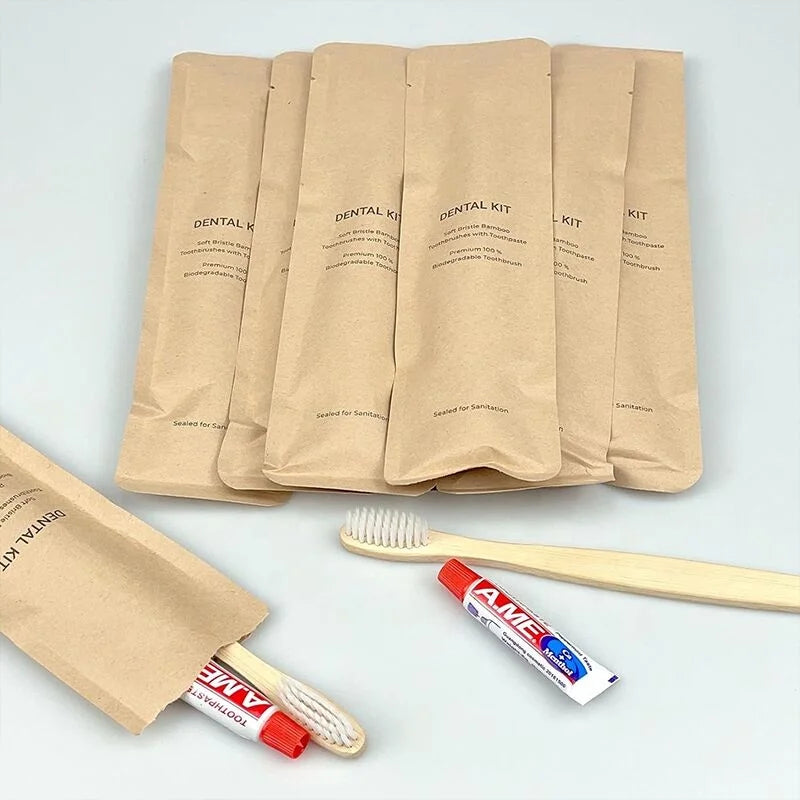 Disposable Eco-friendly Tooth Brush Wooden Cheap Price Private Logo Service Biodegradable Nylon Bristle Toothbrush Bamboo