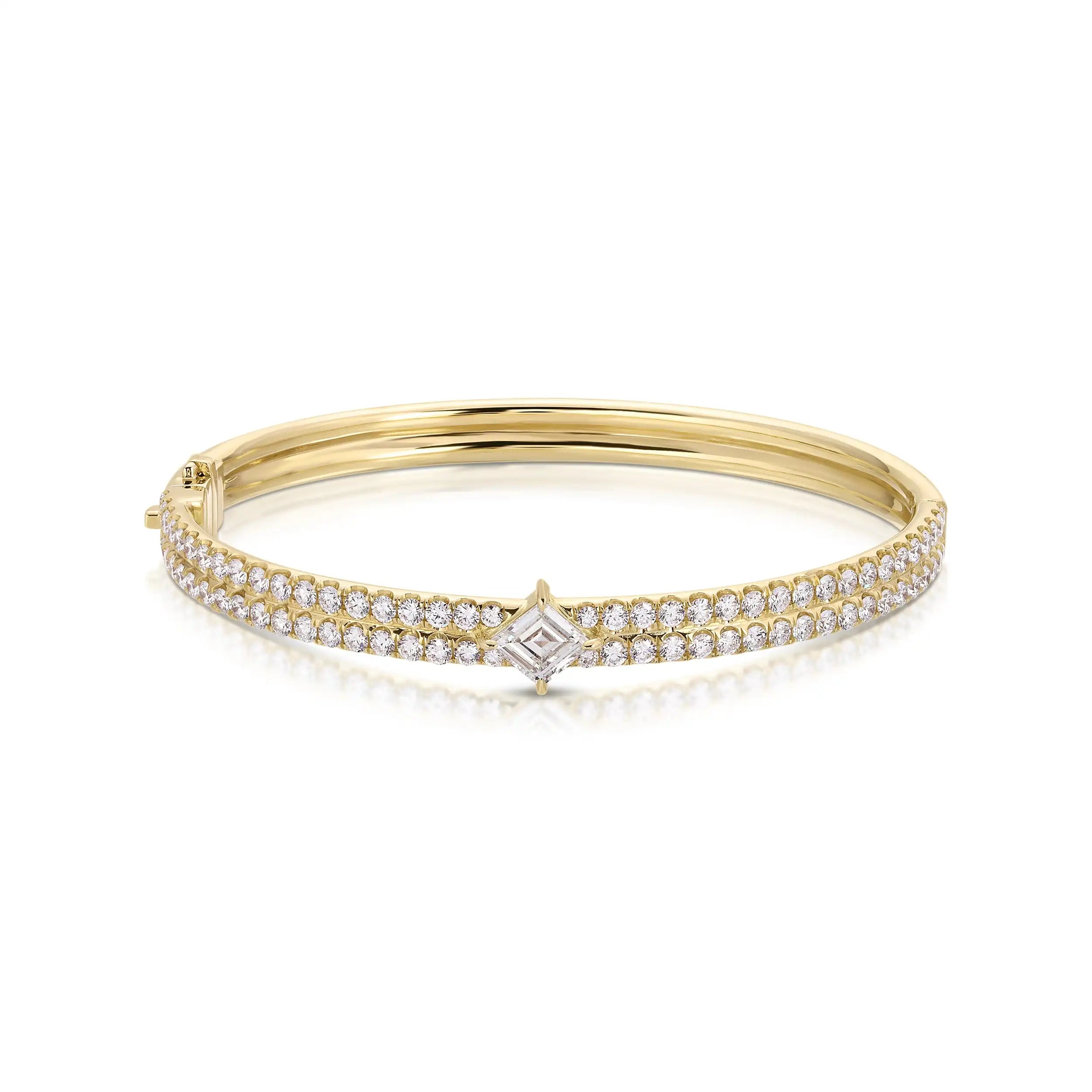 Laodun Fashion Popular INS Style S925 Bangle Creative Design Engagement CZ Diamond Sterling Silver Bangle Bracelet Vermeil