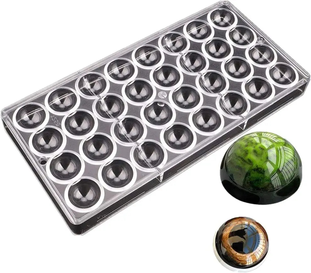 Chocolate Sphere Mold Polycarbonate Small Ball Candy Mould Plastic Chocolate Ball Mold Polycarbonate Custom Logo Cake Tools