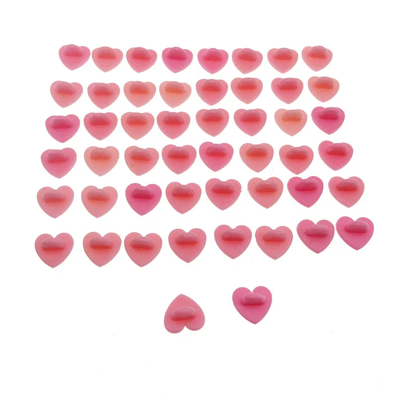 Wholesale Heart Shape Plastic PVC Rubber Pin Back Pin Lapel Badges Backing Holder Clasp Clutch