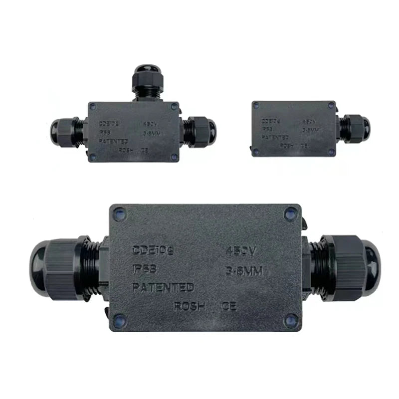 CDE109-2P Outdoor Cable Junction Box Waterproof Plastic Enclosure Electrical Junction Box