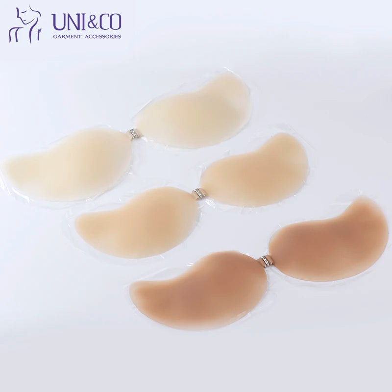 Ladies BOSYLON Silicone Bra Flower Shape Push up Washable Long Lasting Sticky Ultra Thin Seamless Adhesive Bra