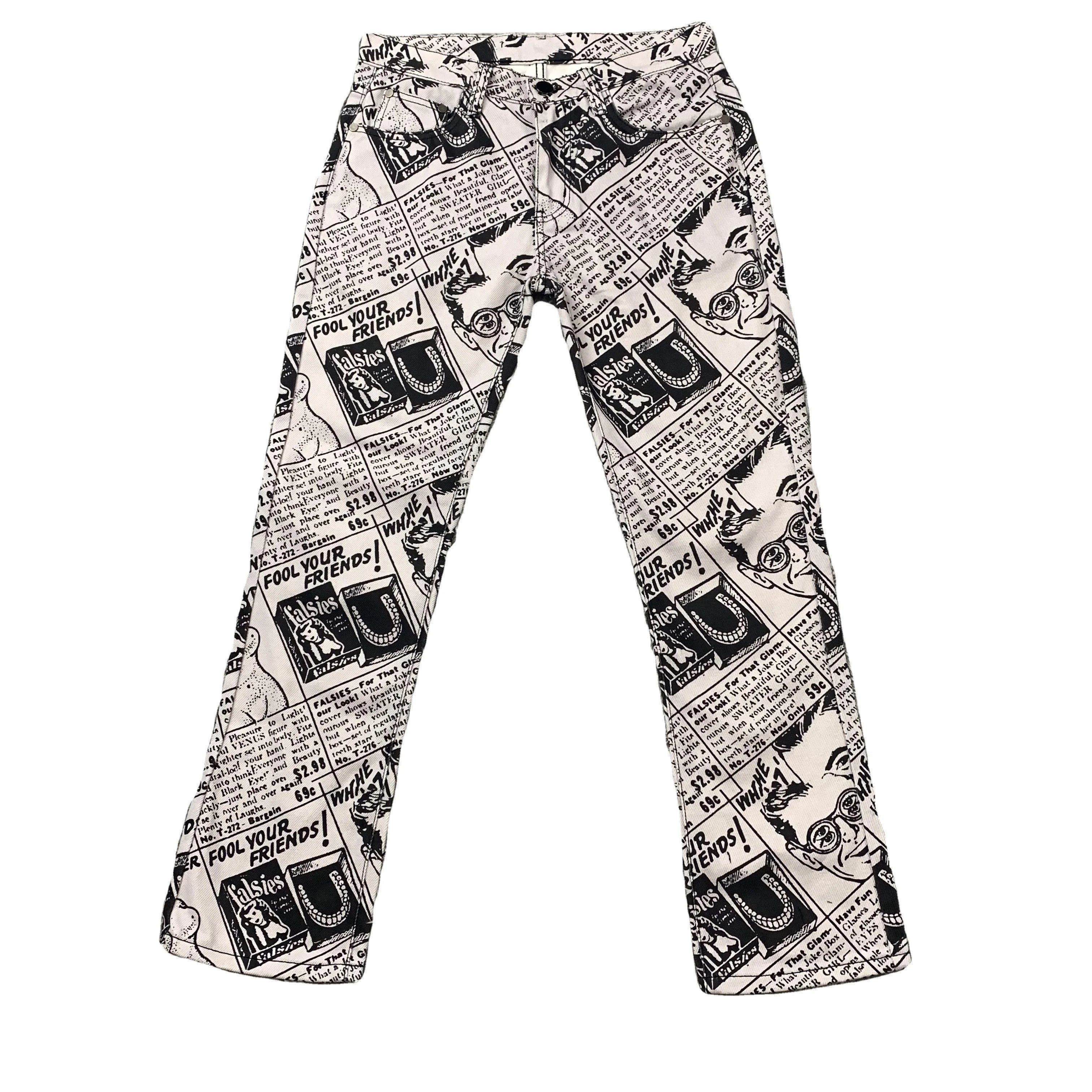 DENIMGUYS Custom Graphic Sublimation Digital Print Denim Pants for Men's Streetwear Stylish Skinny Jeans Men