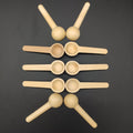 Eco-friendly Disposable Wooden Matcha Measuring Spoon for Tea Coffee Salt Suger Small Honey Spoon Wood Wholesale Custom logo