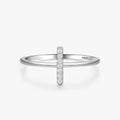 Ailmay New Arrival Genuine 925 Sterling Silver Jewelry Minimalist Geometric Design CZ Rings for Fine Female Fashion Jewelry