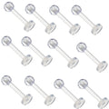 Wholesale Acrylic Transparent Invisible Lip Nail Piercing Jewelry Simple Small Stud Earrings Piercing Jewelry