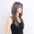 2311 Wholesale Popular Stock 100% Synthetic Hair Brown Long Straight Hair Beauty Wig Display Cheap Price