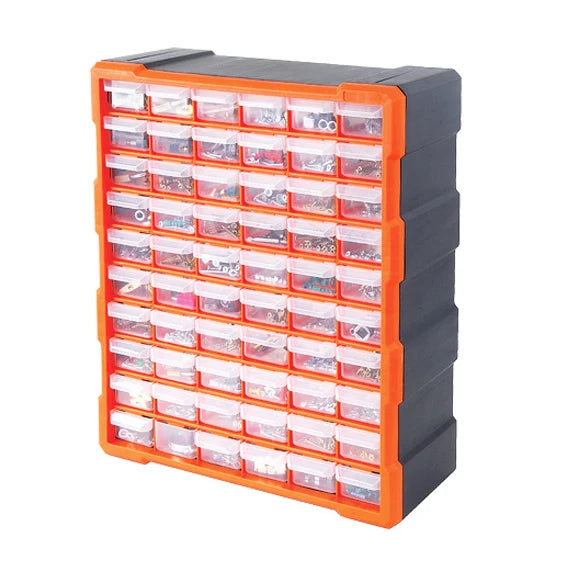 Plastic Drawer Storage Box with 60 Drawers Customizable Tool Storage Cabinet