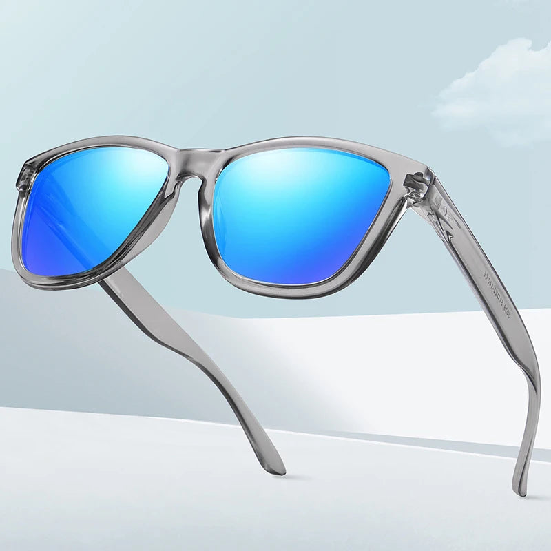 Custom logo Classic Plastic UV400 Sun Glasses Brand Designer Mirror Lens Square Polarized Women Men Sunglasses 2025