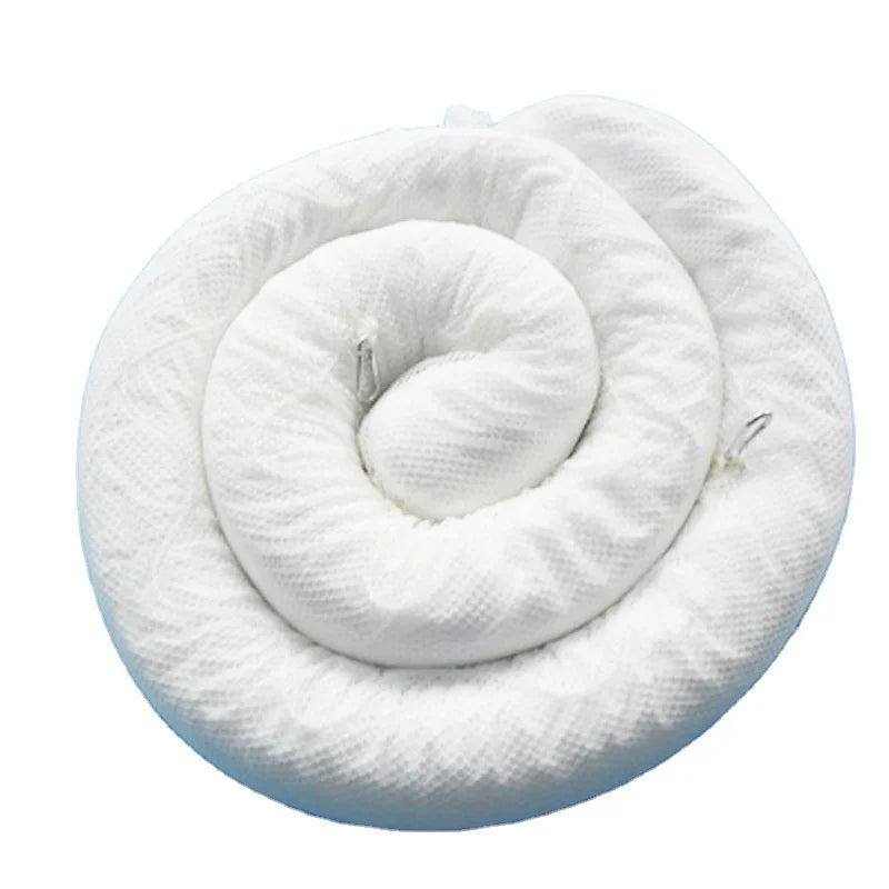 Oilspillpro White Boom Absorbent Sock Oil Sorbents-Eco-Friendly Disposable Spill Containment for Environmental Use