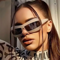 Modern Designer Square Frame Luxury Sunglasses Fashion Lux White Frame Sunglasses for Outdoor Hot Selling New Curve Sunglasses