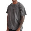 Wholesale Men Acid Wash T Shirt Streetwear Hip Hop Stone 100% Cotton t Shirts With logo Customize Oversized Vintage T-shirt