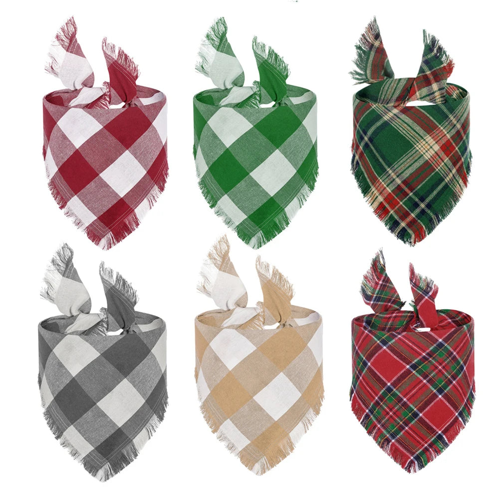 Wholesale Double Layer Cotton Dog Bandanas Printed Soft Pet Scarf Custom Design