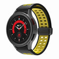 20mm Sports Silicone Watch Band for Samsung for Galaxy Watch 4/5Pro Active 2 Magnetic Folding Buckle Watch Strap 44mm 40mm Sizes