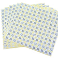 Size With Circle on White Background Adhesive Apparel Size Stickers