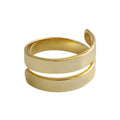 Wholesale Personality Rings 925 Sterling Silver Jewelry 18k Gold Plated Adjustable Rings for Women