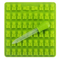 Custom 53 Cavity Chocolate Silicone Mold Gummy Bear with Dropper Making Gummy Candy Chocolate Mold