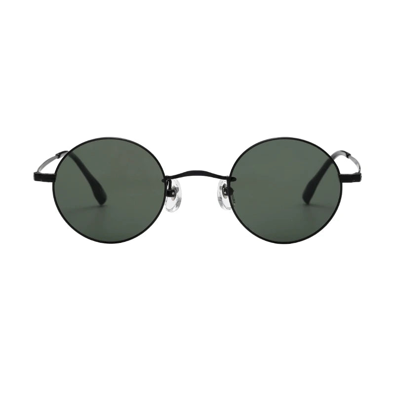 Ultra Light Premium Small Round Titanium Sunglasses Polarized with Gold or Silver Frame Color