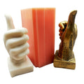 B-1100 Thumb up Hand Silicone Candle Mold Aromatherapy Candle Mould DIY 3D Craftwork for Home Office Decor