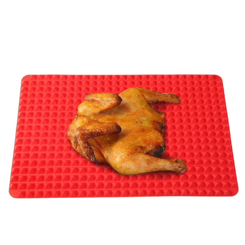 Pyramid Healthy Cooking Oven Mat Fat 16*11Inch Non-Stick Baking Cooking Mat