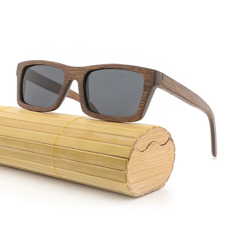 Classic Bamboo Sunglasses for Men and Women Polarized Wood Sun Glasses UV400 Custom Logo