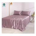 22 Momme 1-Piece Mulberry Silk Satin Duvet Cover Set 9 Color Plain Pattern Bedding for Home Use or Hotels in Stock