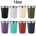 Custom LOGO Tumbler 8oz 12oz Stainless Steel Toddler Tumblers Vacuum Insulated Mini Coffee Mugs Milk Cups for Kids